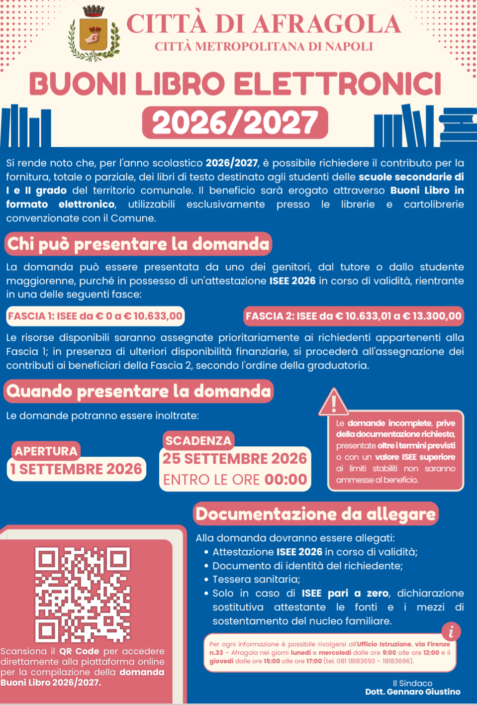 Buoni Libro elettronici 2026/2027: domande entro il 25 settembre